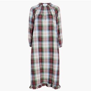 Hill House Adelaide Plaid Long Sleeve Midi Dress
